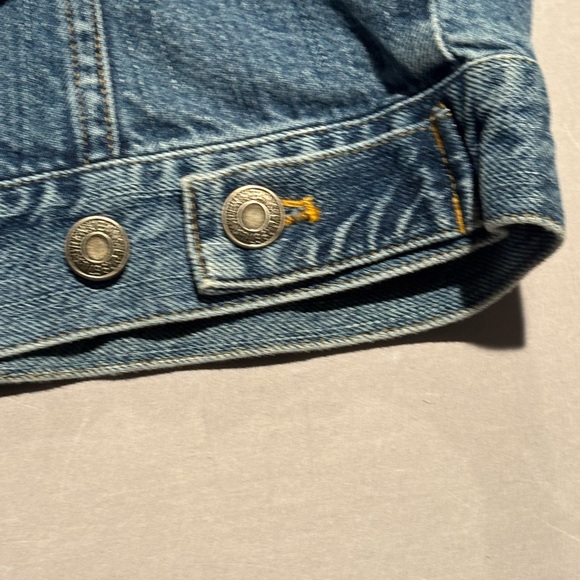 Vintage Ralph Lauren Jeans Co Denim Jacket Leather Patch Horse Logo Size M - Picture 9 of 9